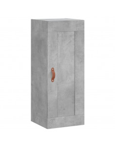 Credenza Grigio Cemento 34,5x34x180 cm in Legno Multistrato 2