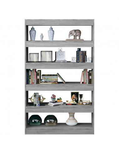 Libreria/Divisorio Grigio Sonoma 100x30x166 cm