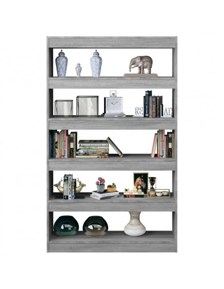 Libreria/Divisorio Grigio Sonoma 100x30x166 cm