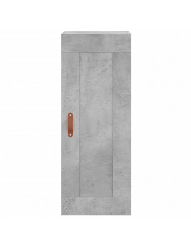 Credenza Grigio Cemento 34,5x34x180 cm in Legno Multistrato