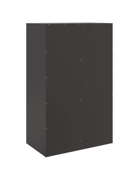 Credenza Nera 67x39x107 cm in Acciaio