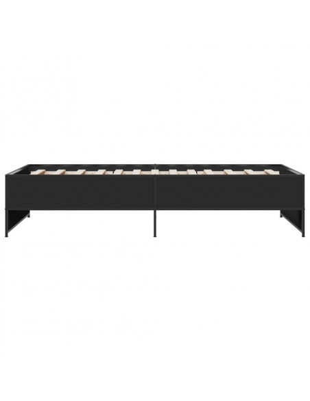 Giroletto Nero 100x200 cm in Legno Multistrato e Metallo