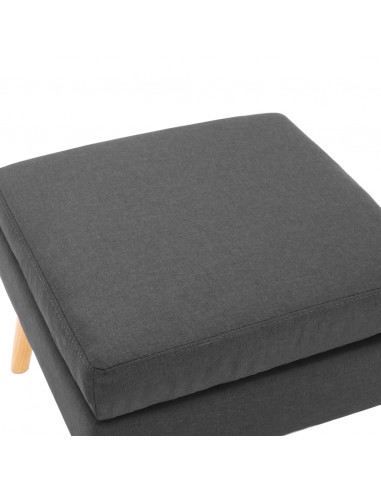 Poggiapiedi Grigio Scuro in Tessuto