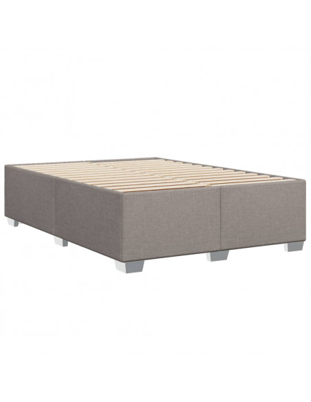 Giroletto a Molle con Materasso Tortora 160x200 cm in Tessuto