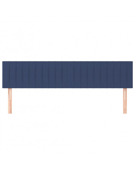 Testiera 2 pz Blu 80x5x78/88 cm in Tessuto