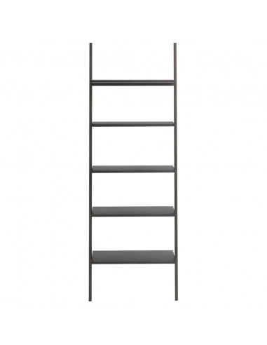 Scaffale Pendente a 5 Livelli Nero 64x34x185,5 cm