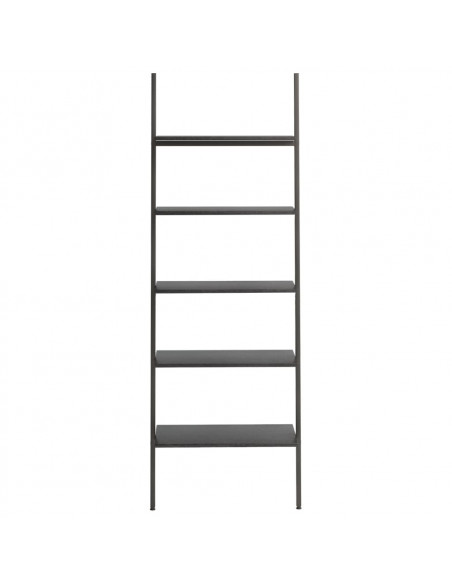 Scaffale Pendente a 5 Livelli Nero 64x34x185,5 cm