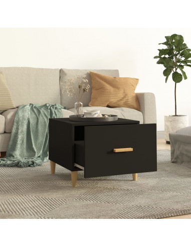 Tavolini da Salotto 2 pz Neri 50x50x40 cm in Legno Multistrato