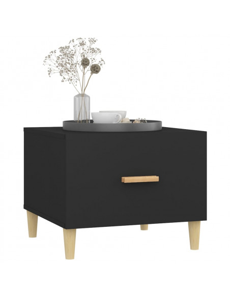 Tavolini da Salotto 2 pz Neri 50x50x40 cm in Legno Multistrato