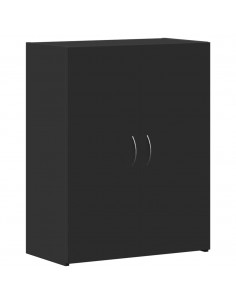 Schedario Nero 60x32x77,5 cm in Legno Multistrato 2