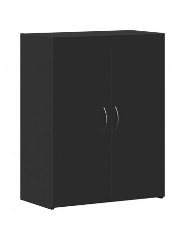 Schedario Nero 60x32x77,5 cm in Legno Multistrato