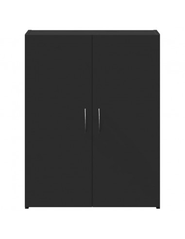 Schedario Nero 60x32x77,5 cm in Legno Multistrato