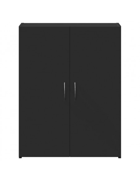 Schedario Nero 60x32x77,5 cm in Legno Multistrato