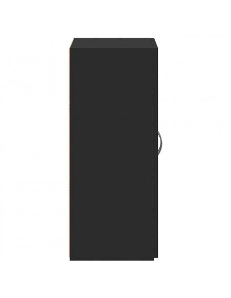 Schedario Nero 60x32x77,5 cm in Legno Multistrato