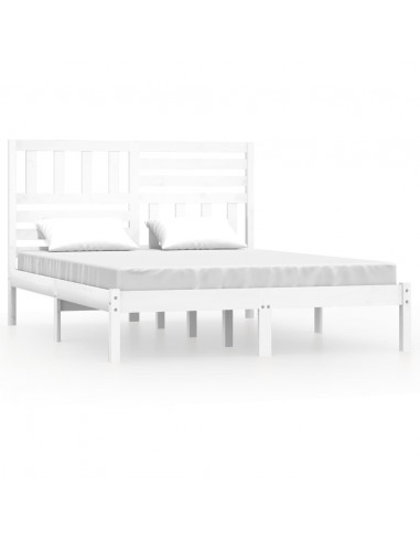 Giroletto Bianco 150x200 cm King Size in Legno Massello di Pino