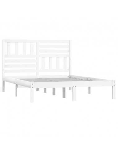 Giroletto Bianco 150x200 cm King Size in Legno Massello di Pino