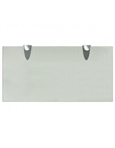 Mensole Galleggianti 2 pz in Vetro 40x20 cm 8 mm