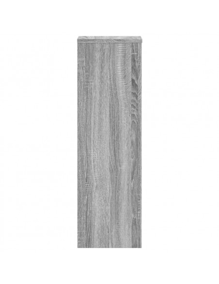 Supporti per Piante 2 pz Grigio 25x25x80 cm in Multistrato