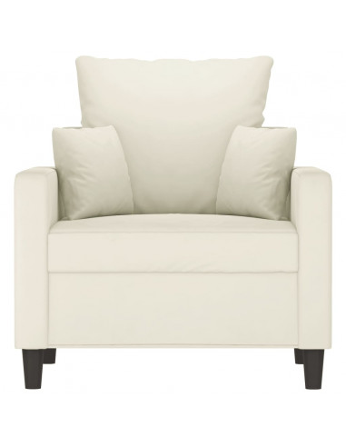 Poltrona Crema 60 cm Velluto
