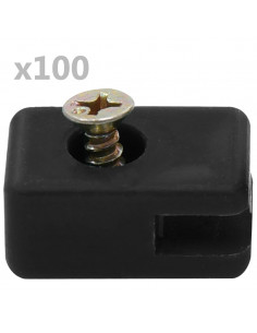 Supporto per Fili Recinzioni Giardino e Vite 100 Set Antracite 2