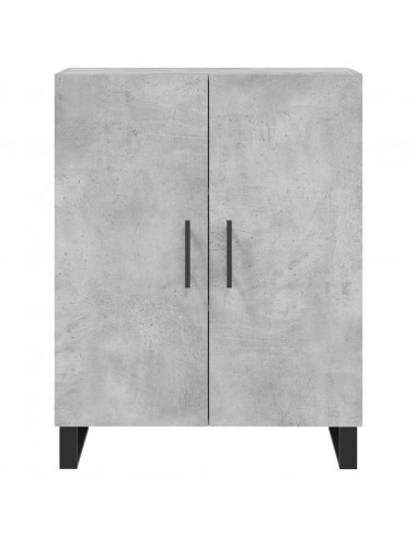 Credenza Grigio Cemento 69,5x34x180 cm in Legno Multistrato