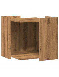 Recinto Lettiera Rovere Artigianale 53x53x51 cm in Truciolato 2