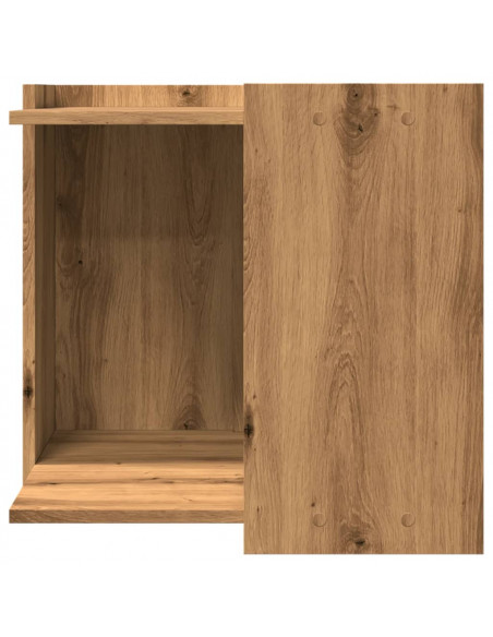 Recinto Lettiera Rovere Artigianale 53x53x51 cm in Truciolato