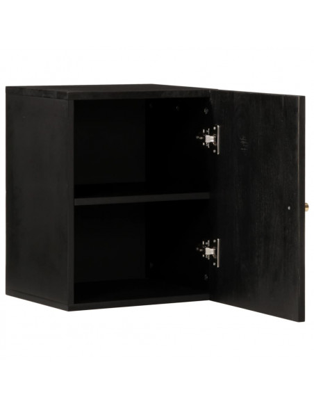 Mobile da Bagno a Parete 38x33x48 cm in Legno Massello di Mango