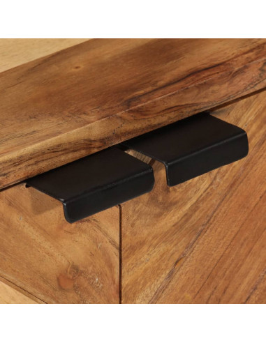 Mobile da Bagno 55x35x60 cm in Legno Massello di Acacia e Ferro