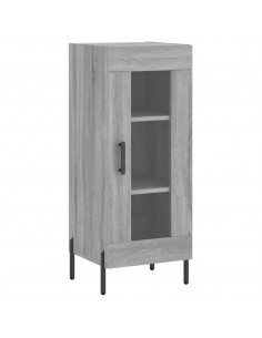 Credenza Grigio Sonoma 34,5x34x180 cm in Legno Multistrato 2