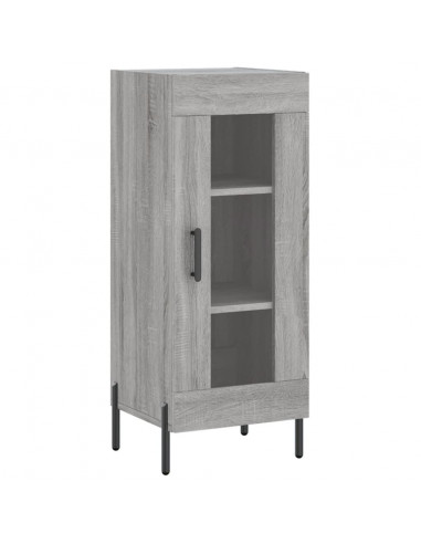 Credenza Grigio Sonoma 34,5x34x180 cm in Legno Multistrato