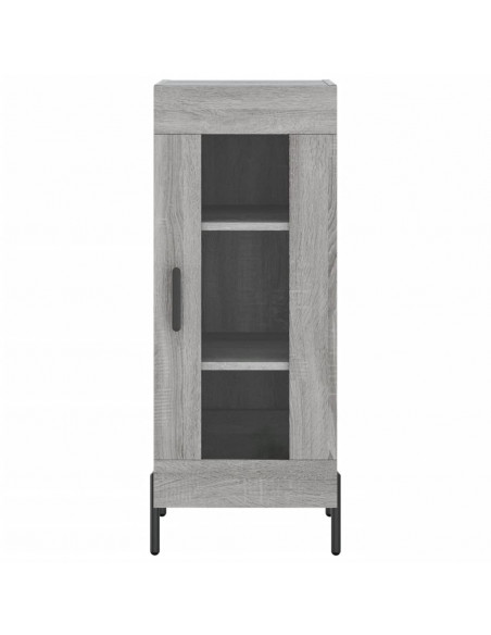 Credenza Grigio Sonoma 34,5x34x180 cm in Legno Multistrato