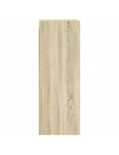 Mobile a Muro con Ante in Vetro Rovere Sonoma 35x37x100 cm 2