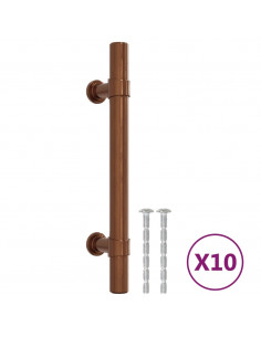 Maniglie per Mobili 10pz Bronzo 96mm in Acciaio Inox 2