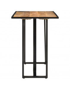 Tavolo da Pranzo 110x55x75,5 cm in Legno Massello di Mango 2