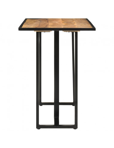Tavolo da Pranzo 110x55x75,5 cm in Legno Massello di Mango