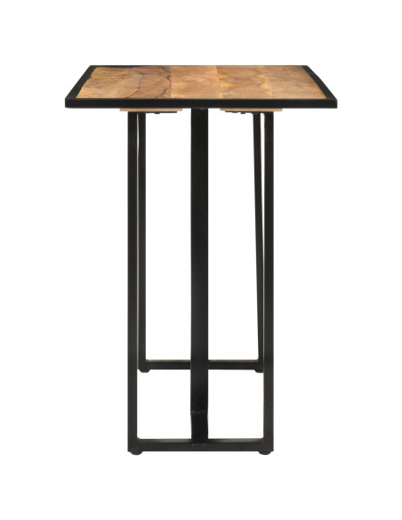 Tavolo da Pranzo 110x55x75,5 cm in Legno Massello di Mango