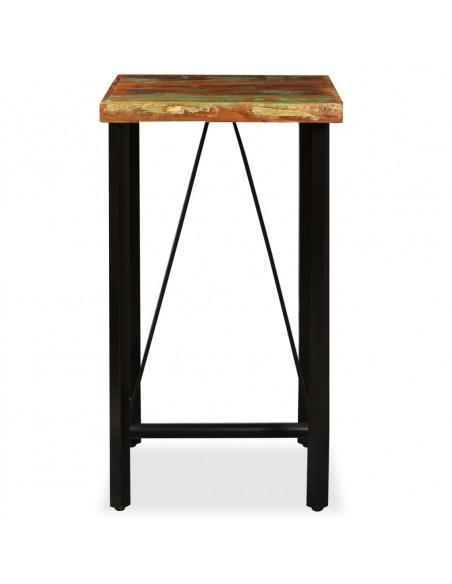 Tavolo da Bar in Legno Massello di Recupero 60x60x107 cm