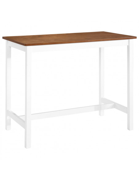Tavolino da Bar in Legno Massello 108x60x91 cm
