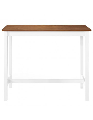 Tavolino da Bar in Legno Massello 108x60x91 cm