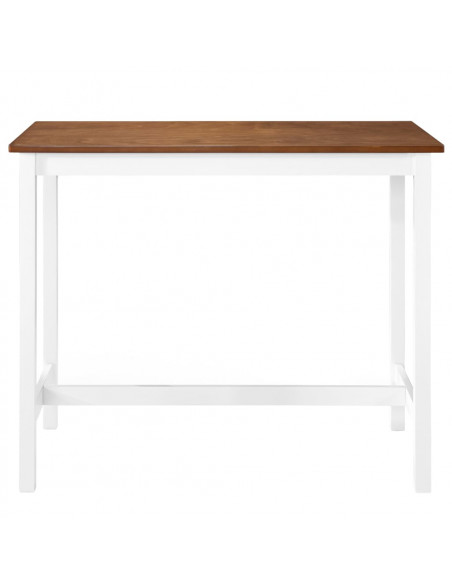 Tavolino da Bar in Legno Massello 108x60x91 cm