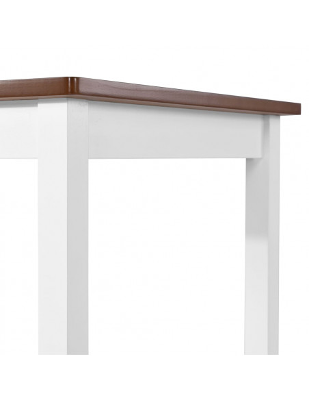 Tavolino da Bar in Legno Massello 108x60x91 cm