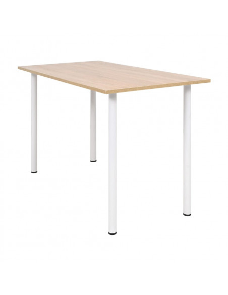 Tavolo da Pranzo 120x60x73 cm Rovere e Bianco