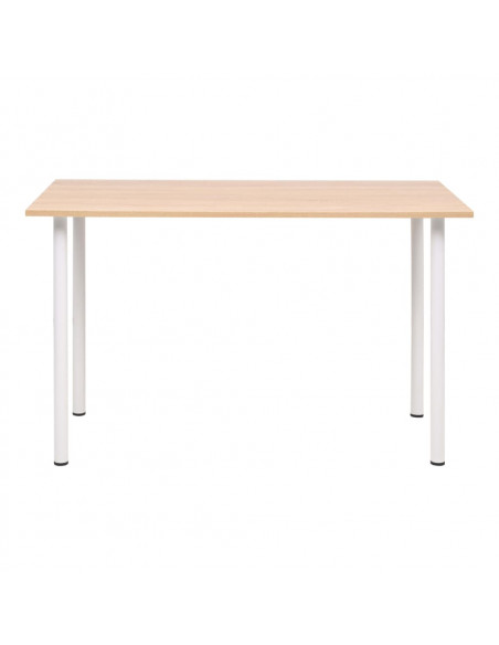 Tavolo da Pranzo 120x60x73 cm Rovere e Bianco