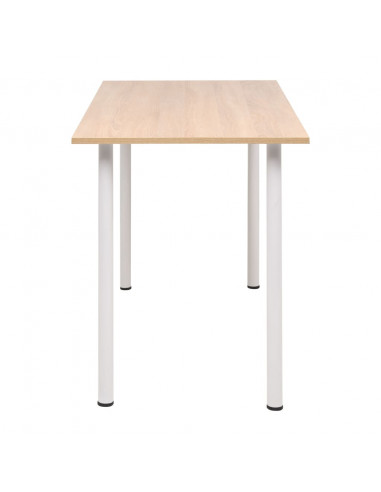 Tavolo da Pranzo 120x60x73 cm Rovere e Bianco