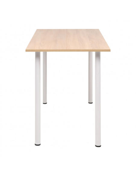 Tavolo da Pranzo 120x60x73 cm Rovere e Bianco