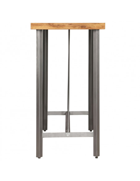 Tavolo da Bar in Teak Massello di Recupero 120x58x106 cm
