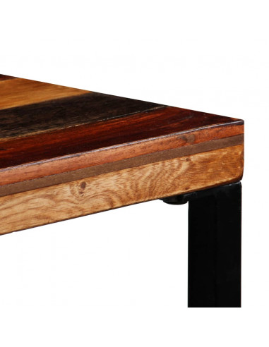 Tavolino da Bar in Legno Massello di Recupero 70x70x106cm