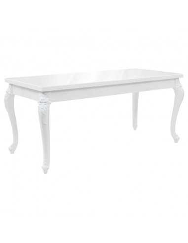 Tavolo da Pranzo 179x89x81 cm Bianco Lucido