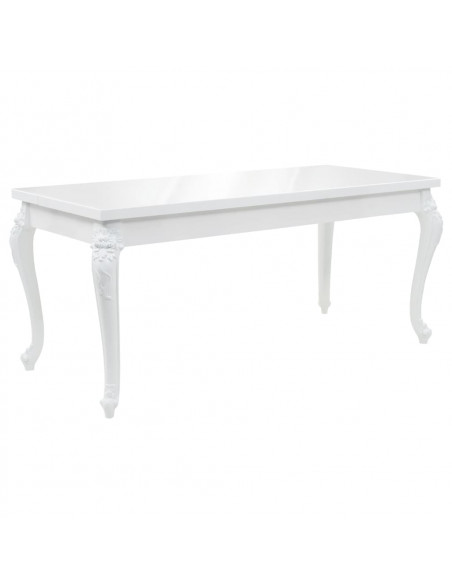 Tavolo da Pranzo 179x89x81 cm Bianco Lucido